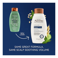 Aveeno Fresh Greens Blend Refresh and Thicken Shampoo, 12 Oz