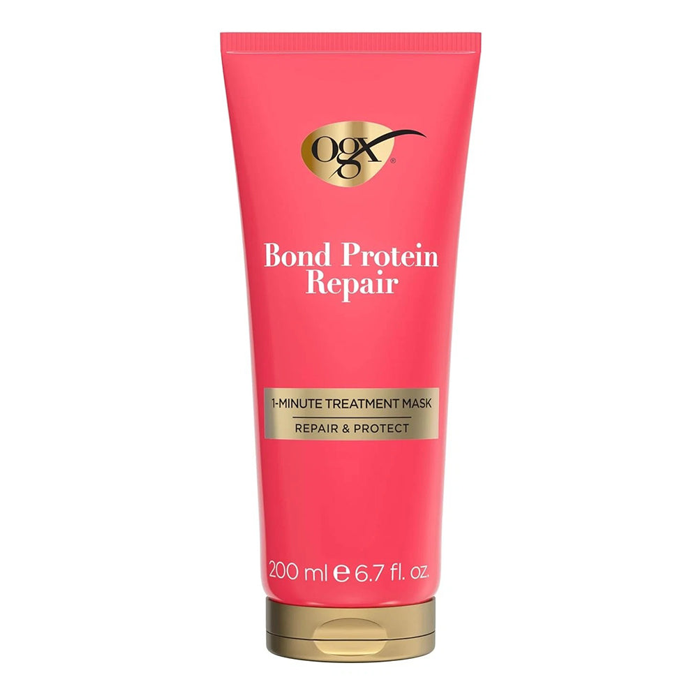 Ogx Repair and Protect Bond Protein 1 Minute Treatment Mask for Hair 6.7Oz (200ml)