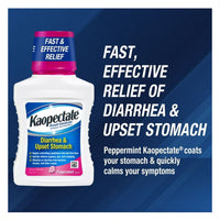 Kaopectate Anti Diarrheal And Upset Stomach Relief Liquid, Peppermint, 11 Oz