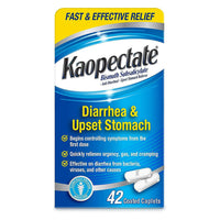 Kaopectate Diarrhea and Upset Stomach Pain Relief Coated Caplets, 42 Ea