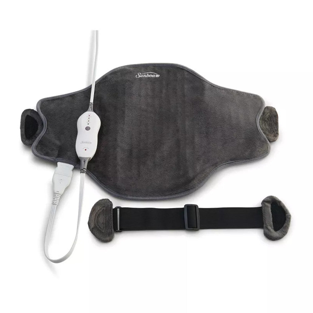 Sunbeam Heated Back Wrap, Gray, 1 Ea