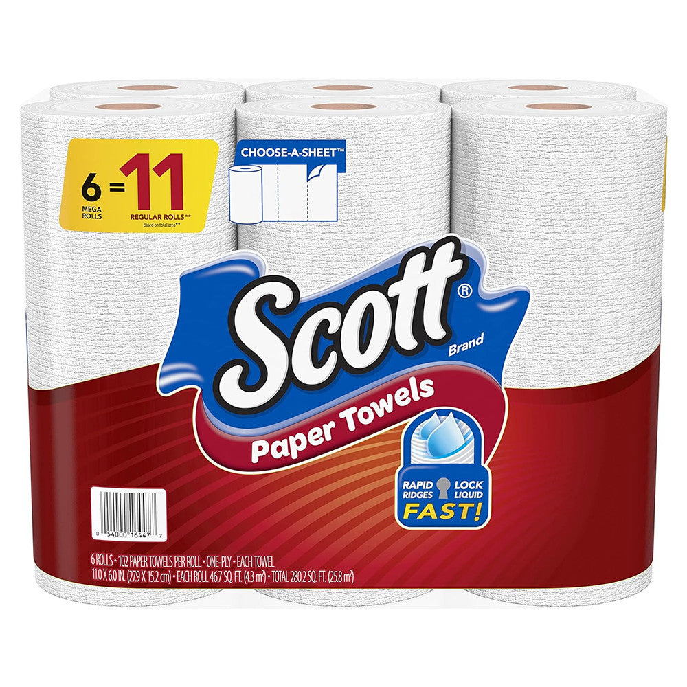 Scott Choose A Sheet Paper Towel, 6 Ea