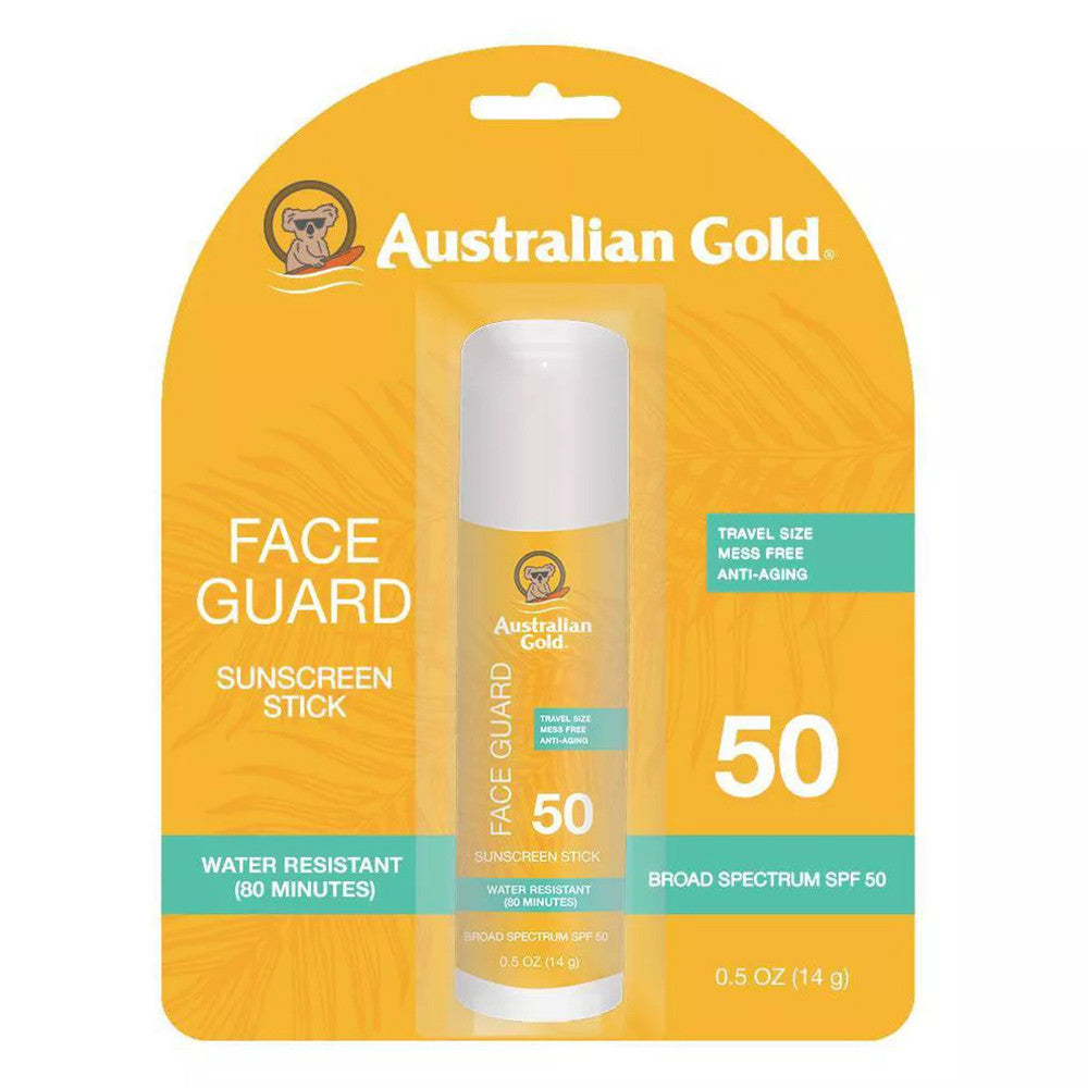 Australian Gold Face Guard SPF 50 Sunscreen Stick, 0.5 Oz