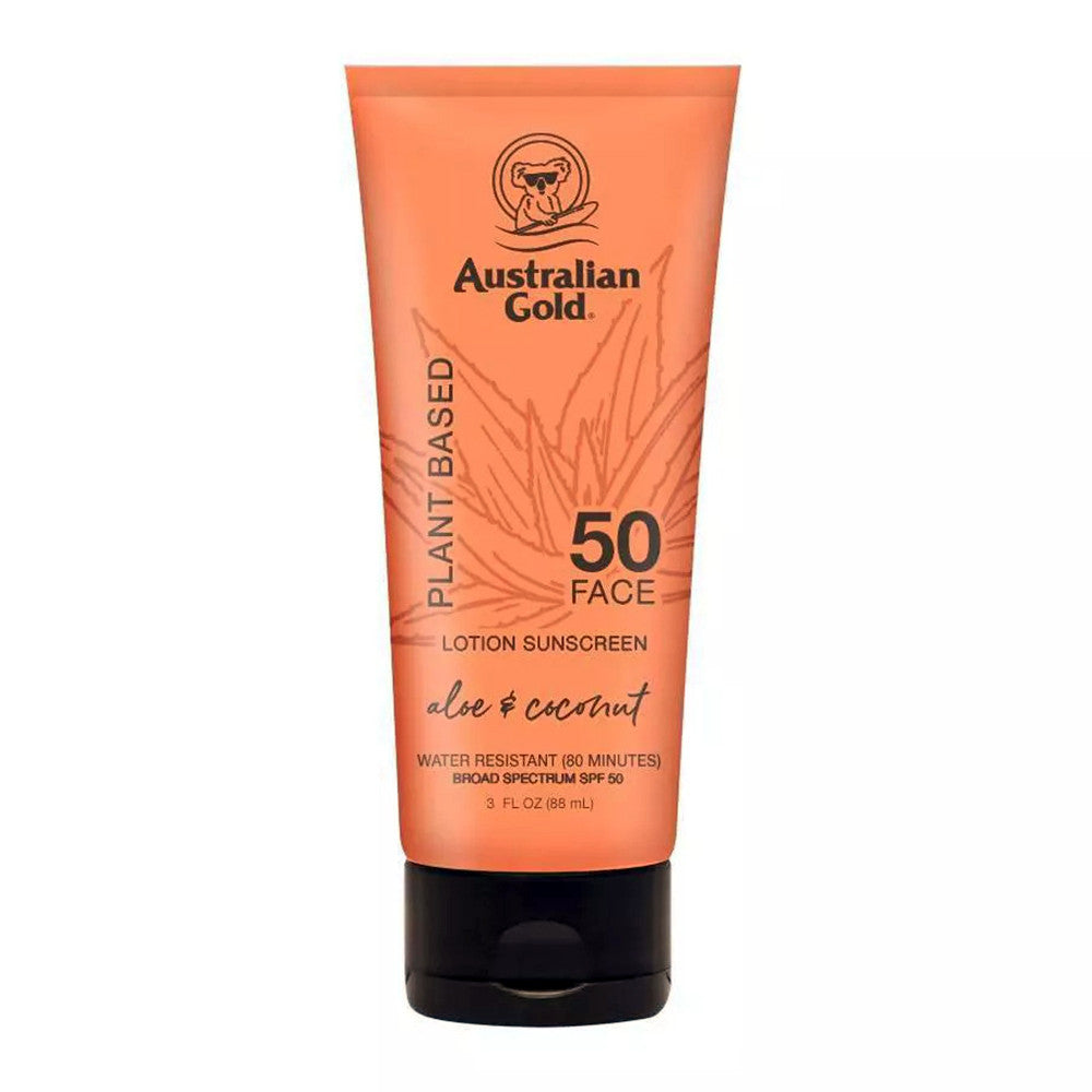Australian Gold Plant Based Sunscreen Face Lotion Spf 50, Aloe And Coconut, 88 Ml