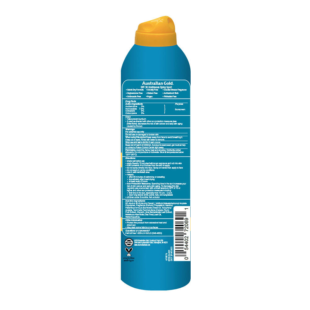 Australian Gold Extreme Sport Continuous Spray Ultra Chill, SPF 30, 5.6 Oz