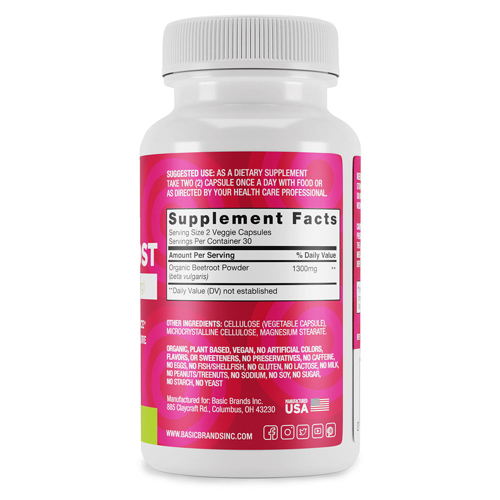 Harvest of Nature Fitness Boost Capsules, Beetroot Flavor, 60 Ea
