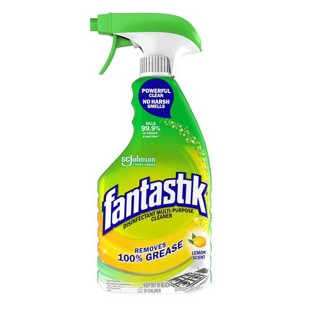 Fantastik Disinfectant Multi Purpose Cleaner Lemon Scent 32Oz (946ml)