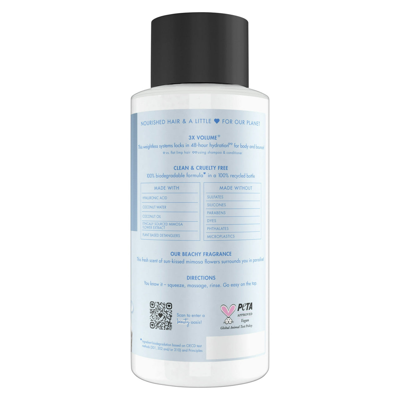 Love Beauty and Planet Volume and Bounty Conditioner, Coconut Water and Mimosa Flower, 13.5 Oz