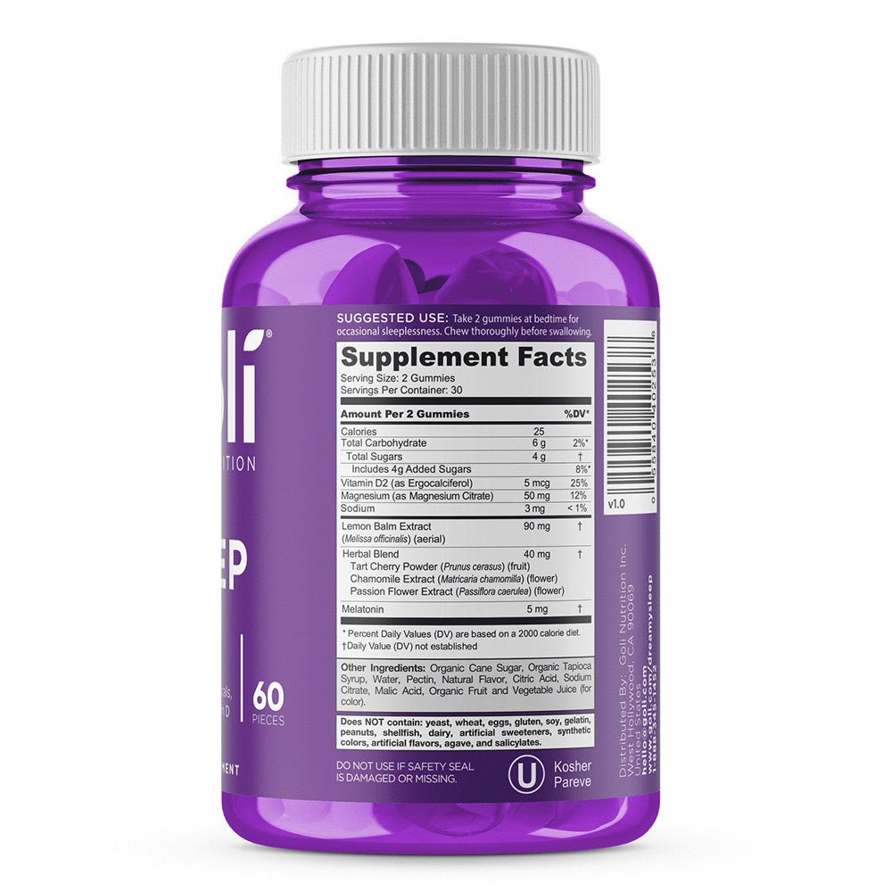 Goli Nutrition Dreamy Sleep Vegan Multivitamin Gummies, 60 Ea