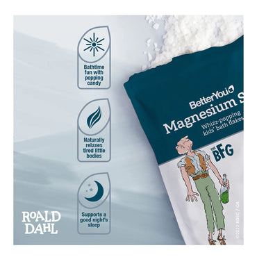 BetterYou Magnesium Sleep Kids Bath Flakes for Good Sleep, 1.6 Lb