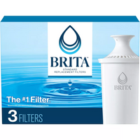 Water Filter Refills - Brita Pitcher Replacement Filter For Great Tasting Water, 3 Ea