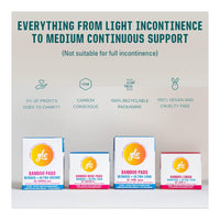 Glo Bamboo Liners Wrapped Ultra Thin for Sensitive Bladder, Light, 16 Ea