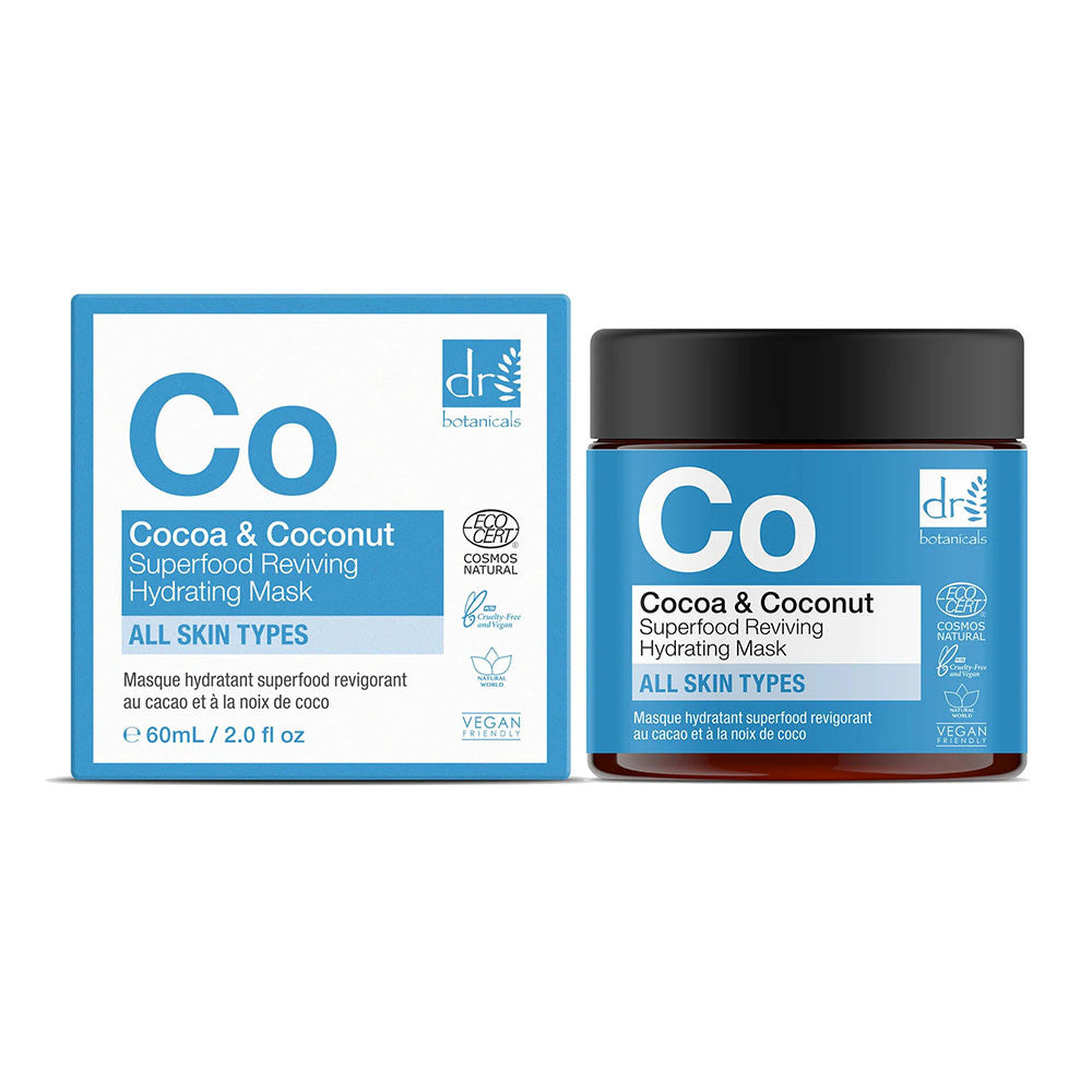 Dr Botanicals Cocoa and Coconut Superfood Reviving Hydrating Mask, 2 Oz