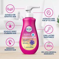 Veet 3 Minute Hair Removal Gel Cream Pump For Sensitive Skin - 13.5 Oz