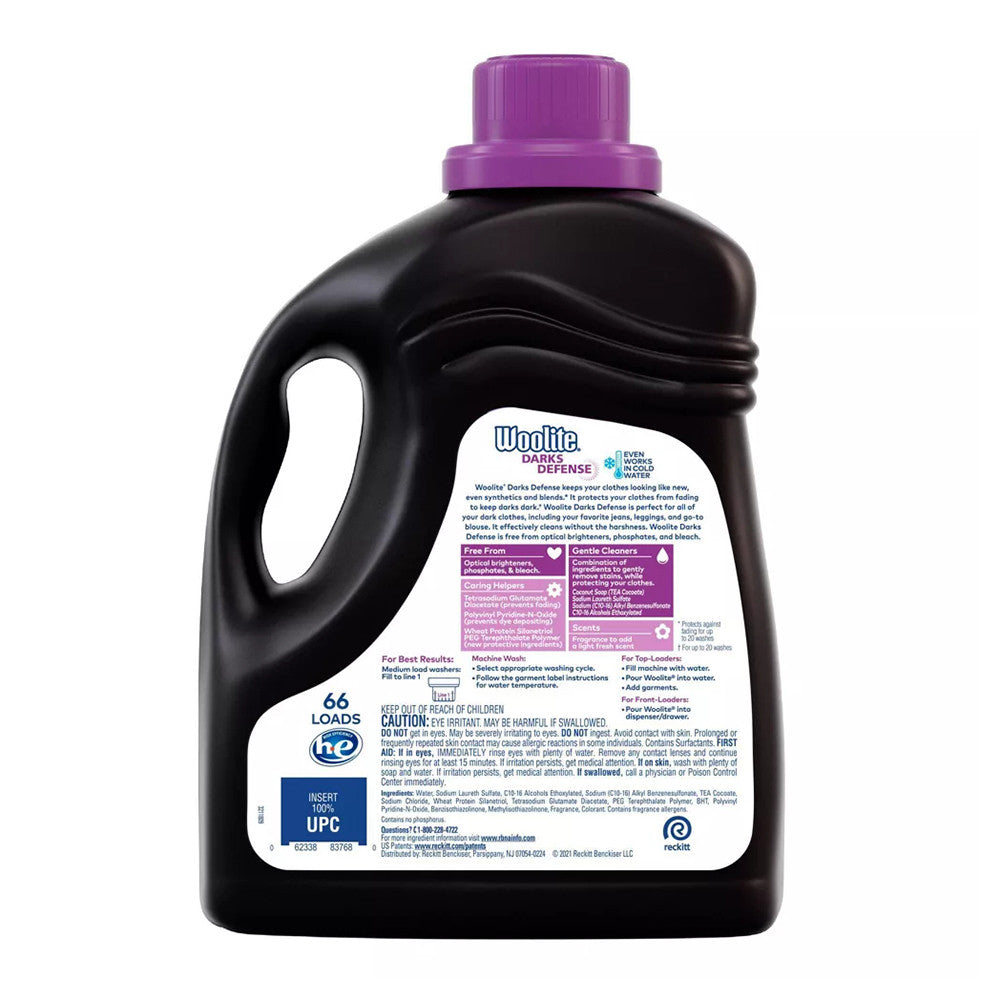 Woolite Darks Liquid Laundry Detergent, 66 Loads, 100 Oz