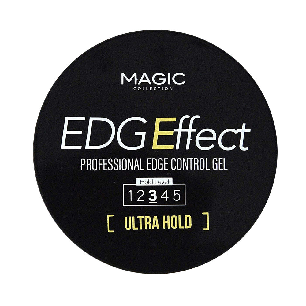 Edgeffect Professional Edge Control Gel with Black Castor, Argan and Olive Oil, Ultra Hold, 3.38 Oz