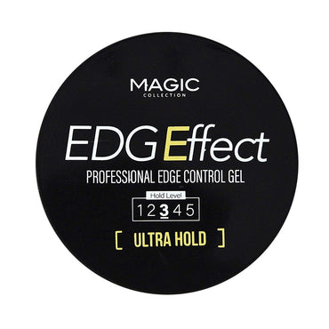 Edgeffect Professional Edge Control Gel with Black Castor, Argan and Olive Oil, Ultra Hold, 3.38 Oz