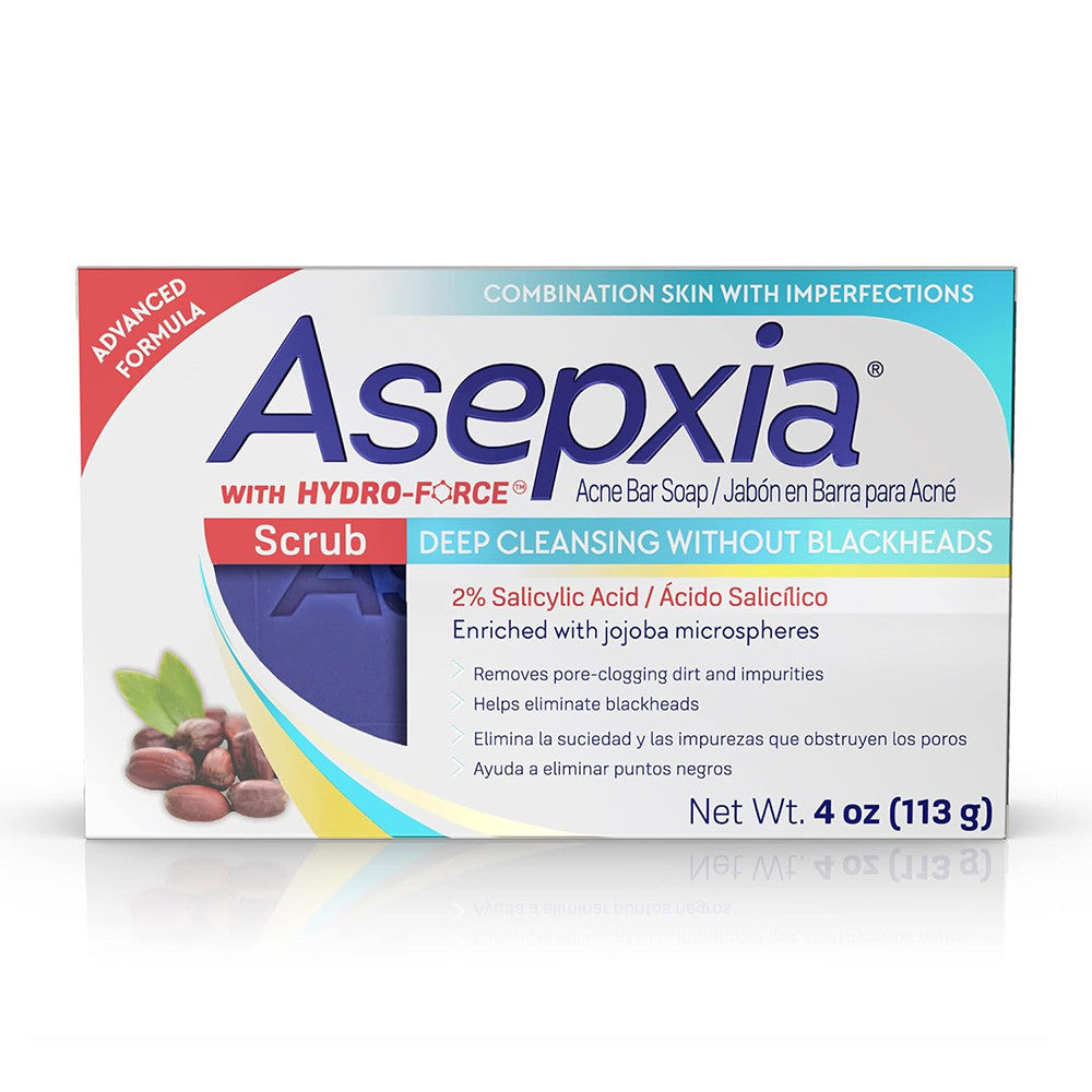 Asepxiz Deep Cleansing Scrub Bar Soap, 4 Oz