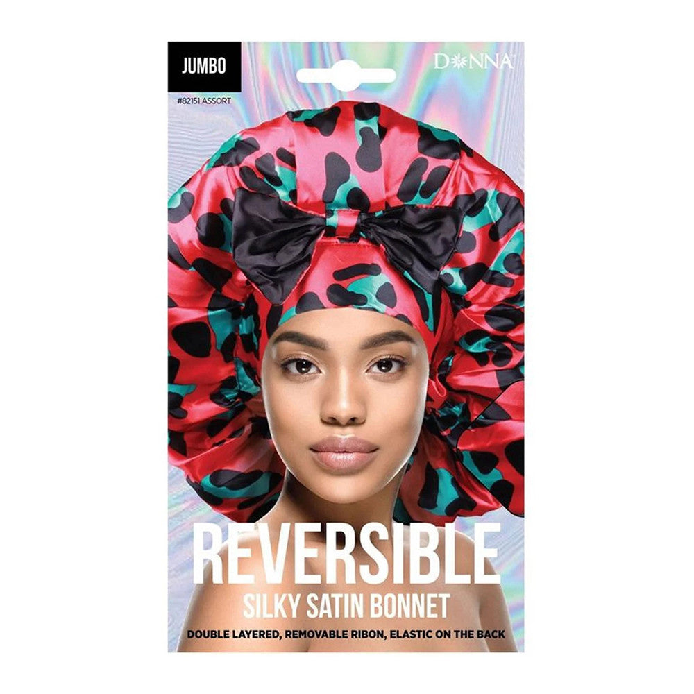 Donna Reversible Silky Satin Bonnet Jumbo, 82151 Assorted, 1 Ea