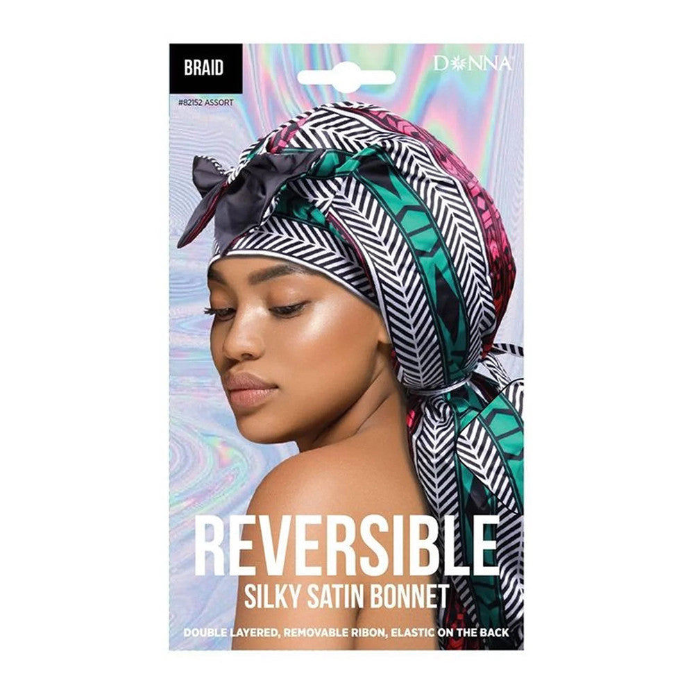Donna Reversible Silky Satin Bonnet Braid, 82152 Assorted, 1 Ea