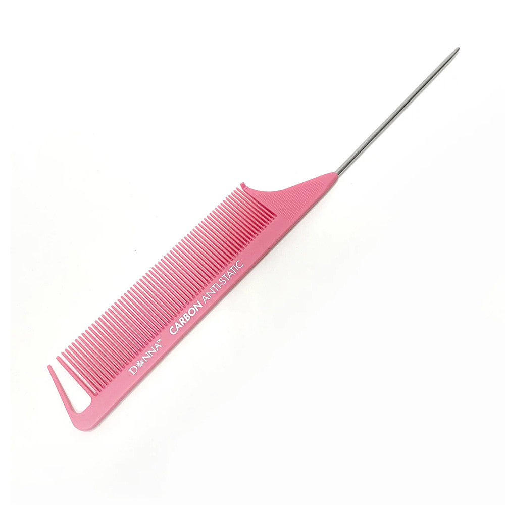 Donna Anti Static Heat Carbon Parting Pin Tail Comb, 1 Ea