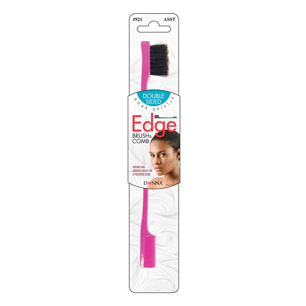 Donna Double Sided Edge Brush and Comb, 1 Ea