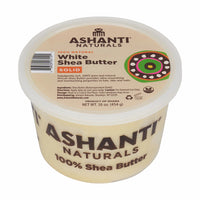 Ashanti Naturals White Solid Raw Shea Butter, 16 Oz
