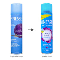 Finesse Finish Strengthen Extra Hold Aerosol Hair Styling Spray, 7 Oz