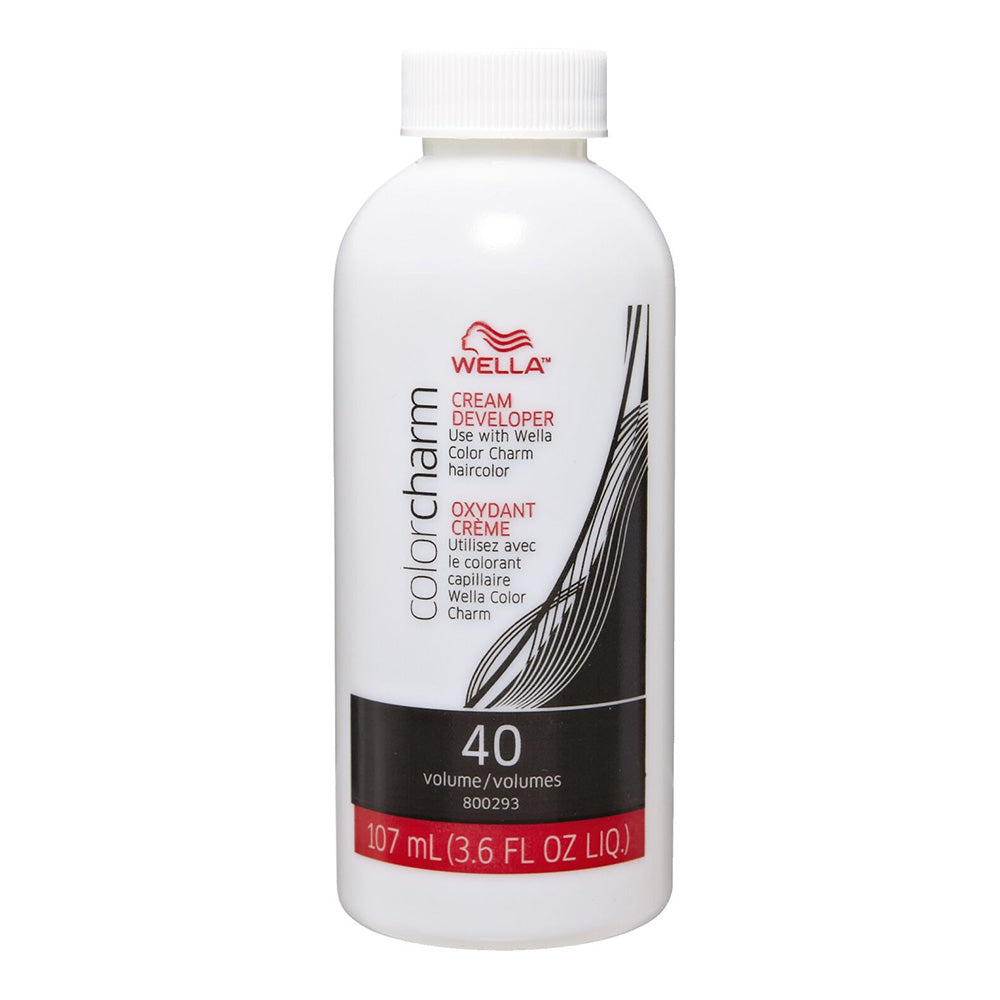 Wella ColorCharm Cream Developer 40 Volume for Maximum Lightening and Hair Color Activation 3.6Oz (107ml)