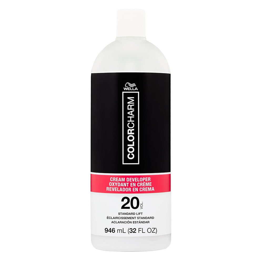 Wella Color Charm Cream Developer 20 Volume for Hair Lightening and Color Activation 32Oz (946ml)