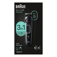 Braun Series 3 3430, 3-in-1 Electric Trimmer for Men, Black, 1 Ea
