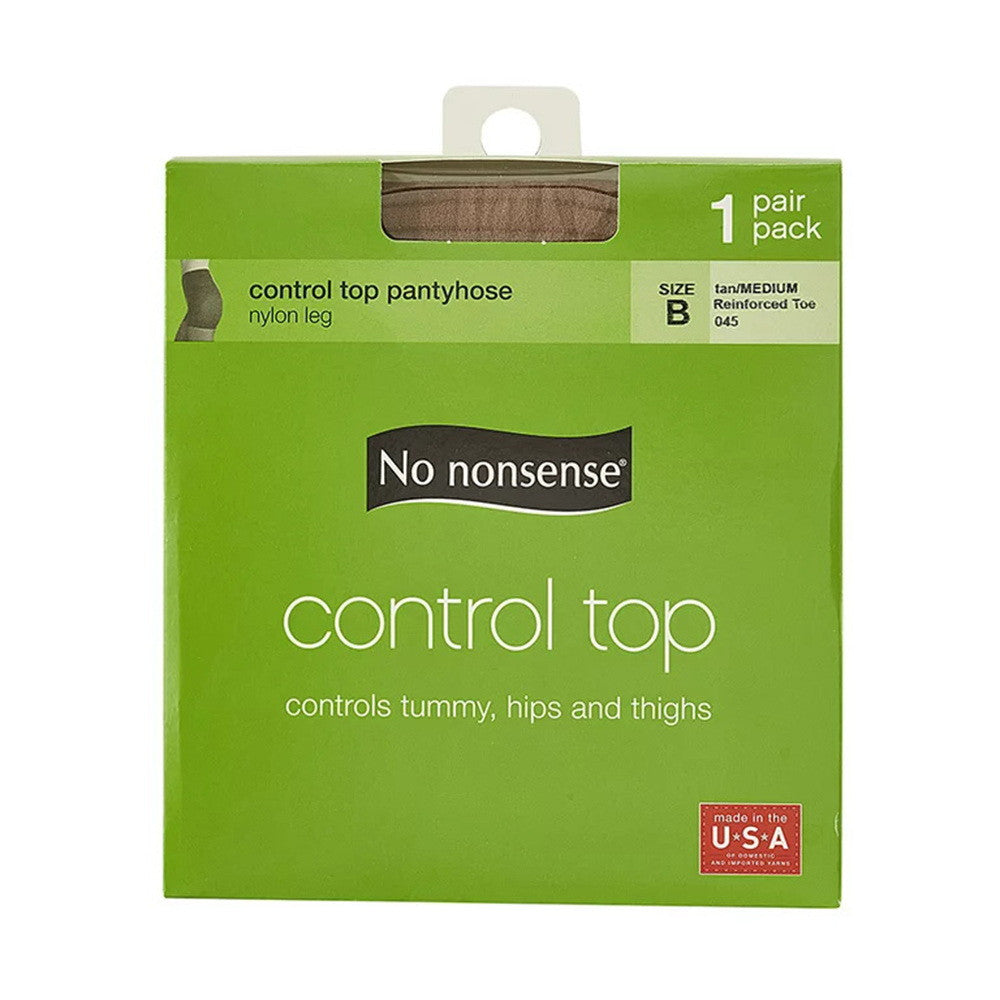 No Nonsense Control Top Panty House Nylon Leg, 1 Ea