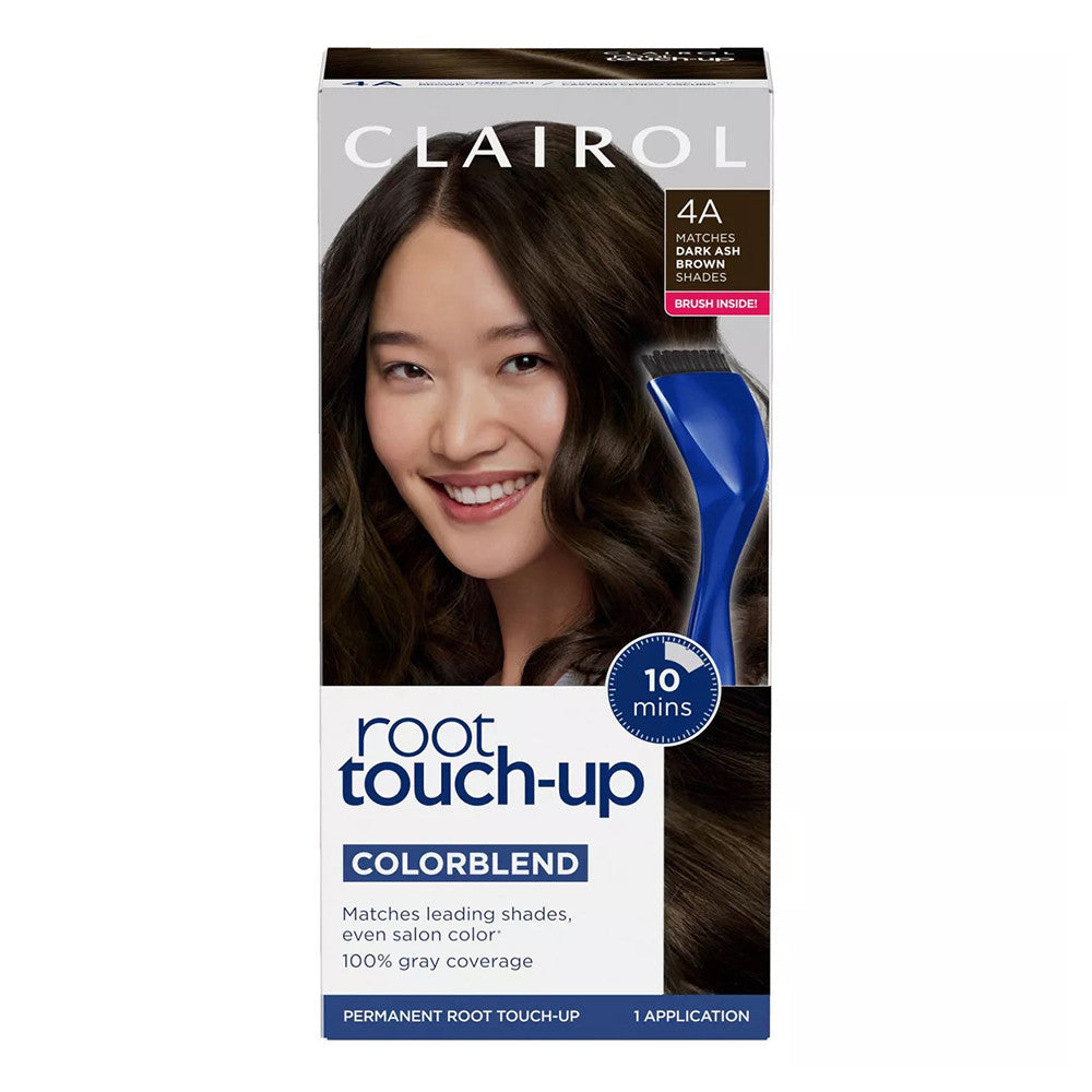 Clairol Nice N Easy Permanent Root Touch Up Kit 4A Dark Ash Brown, 1 Ea