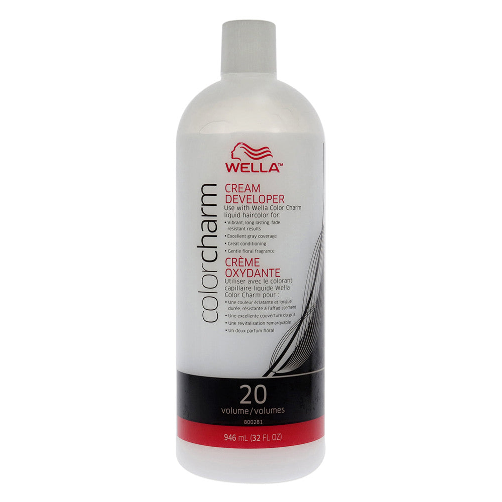 Wella Color Charm Creme Developer Hair Color 20 Volume, 32 Oz