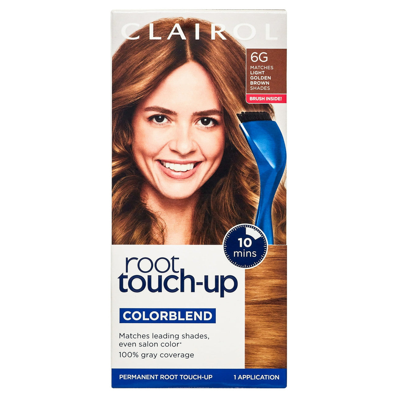Clairol Nice N Easy Permanent Hair Color Root Touch Up Kit 6G Light Golden Brown, 1 Ea