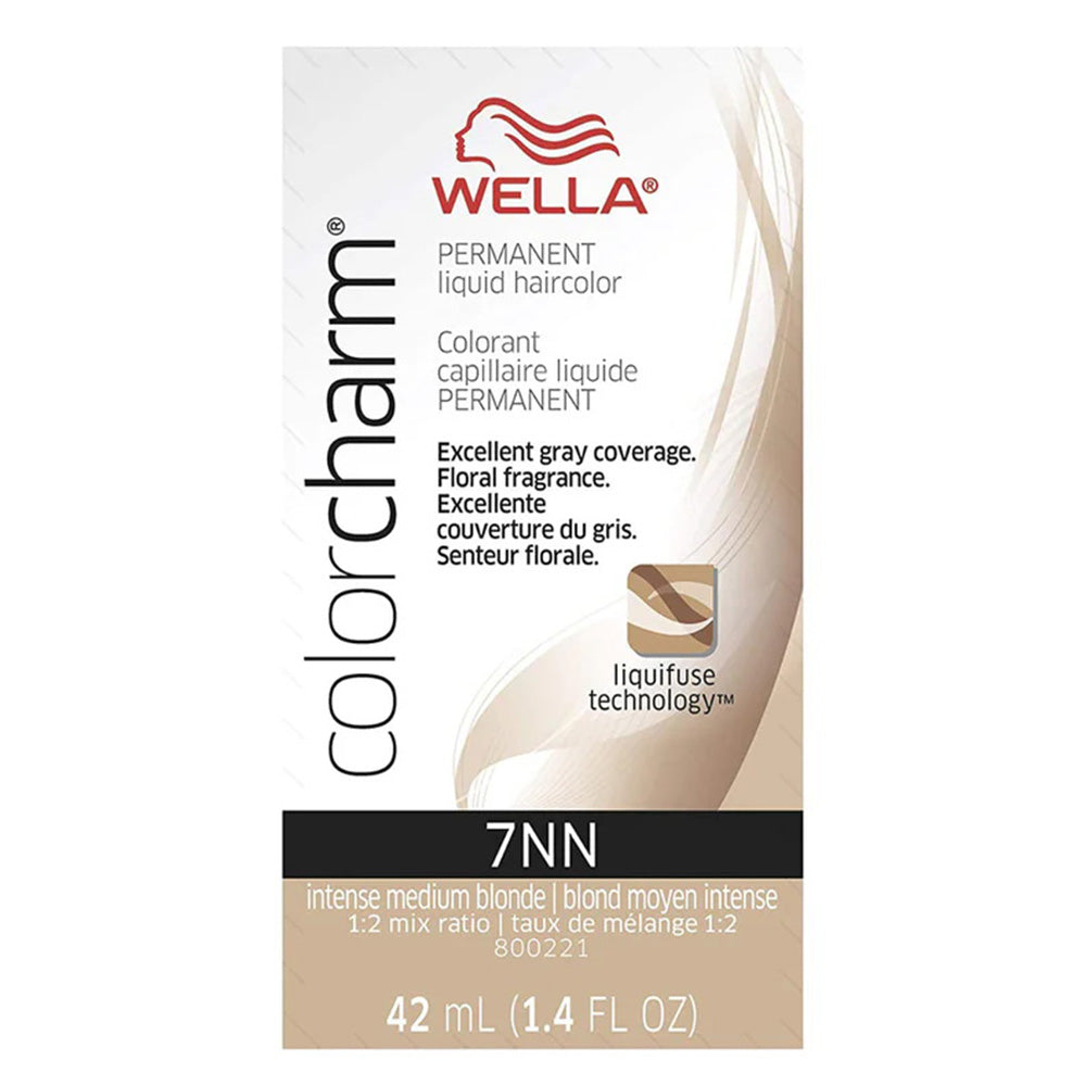 Wella ColorCharm Permanent Liquid Hair Color 7NN Intense Medium Blonde 1.4Oz (42ml)
