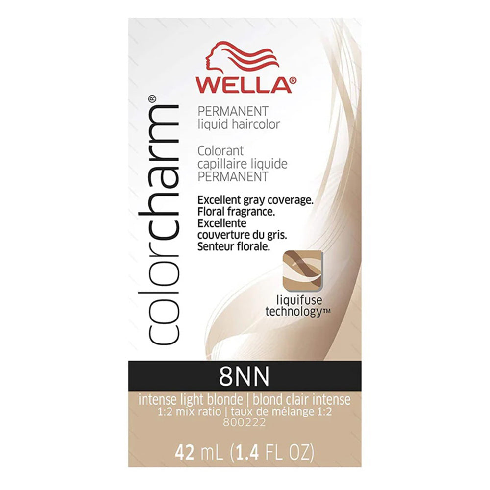 Wella ColorCharm Permanent Liquid Hair Color 8NN Intense Light Blonde 1.4Oz (42ml)