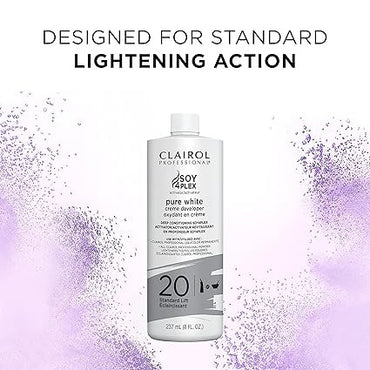 Clairol Professional Clairoxide Pure White 20 Volume Creme Developer, 8 Oz