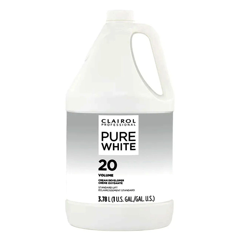 Clairol Professional Pure White Creme Developer Standard Lift 20 Volume 128Oz (3.79L)
