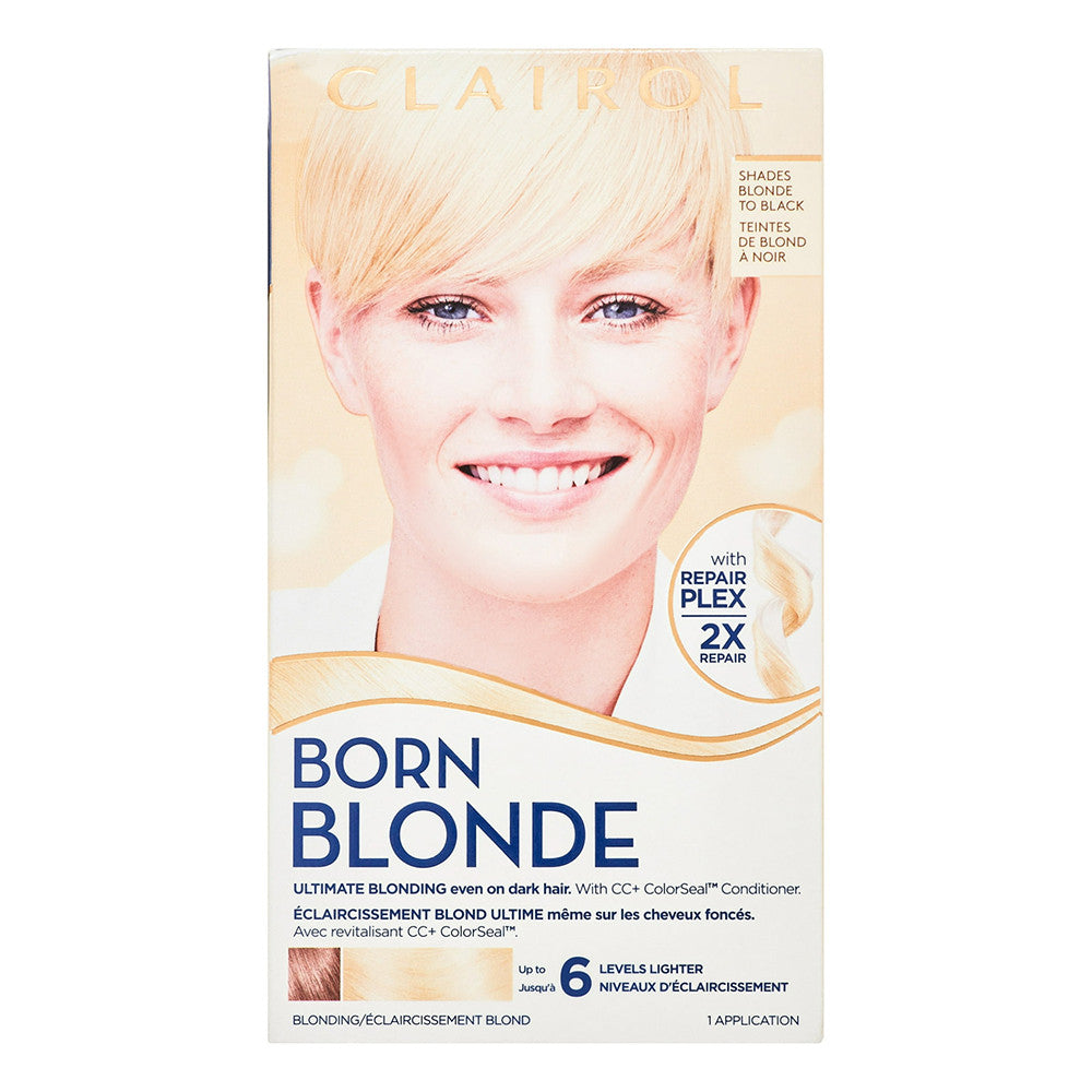 Clairol Nice N Easy Born Blonde, Ultimate Blonding Bleach Blonde Hair Color, 1 Kit