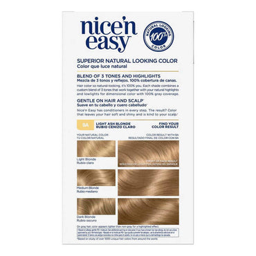 Clairol Nice n Easy Permanent Hair Color, 9A Light Ash Blonde Kit, 1 Ea