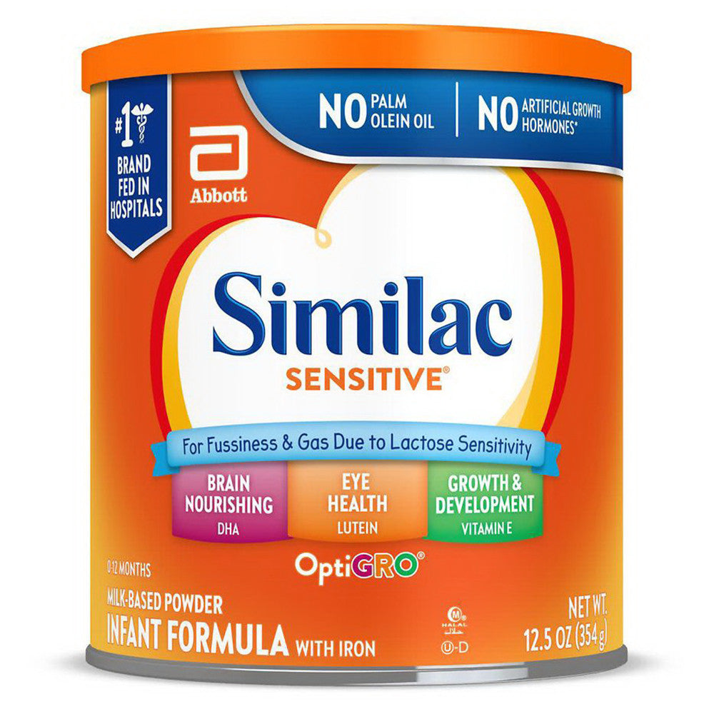 Similac Sensitive Powder Baby Formula, 12.5 Oz