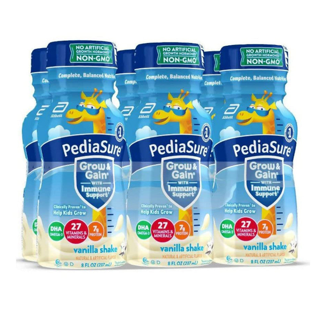 PediaSure Grow And Gain Kids Nutritional Shake, Vanilla, 6 Ea/237 Ml
