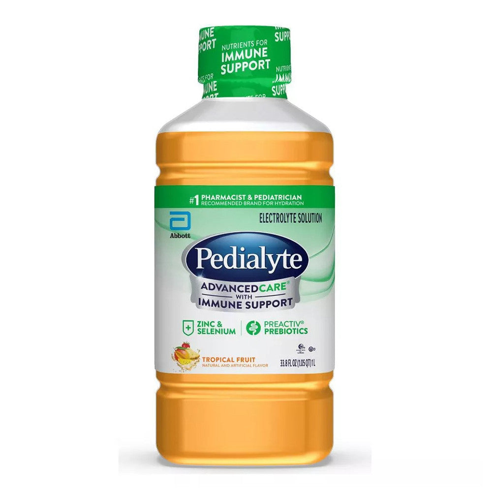 Pedialyte Advanced Care Electrolyte Solution, Tropical Fruit, 1000 Ml