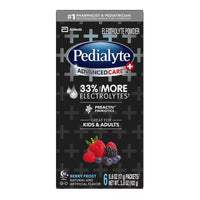 Pedialyte Advanced Care Plus Electrolyte Powder, Berry Frost, 6 Ea/ 17 Gms