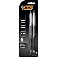 Bic Atlantis Ball Pen, Medium Point, Black, Retractable - 2 Ea, 6 Pack