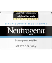 Neutrogena Transparent Facial Soap, Original Formula, Fragrance Free, 3.5 Oz