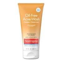 Neutrogena Oil Free Acne Wash Cream Cleanser, 6.70 Oz