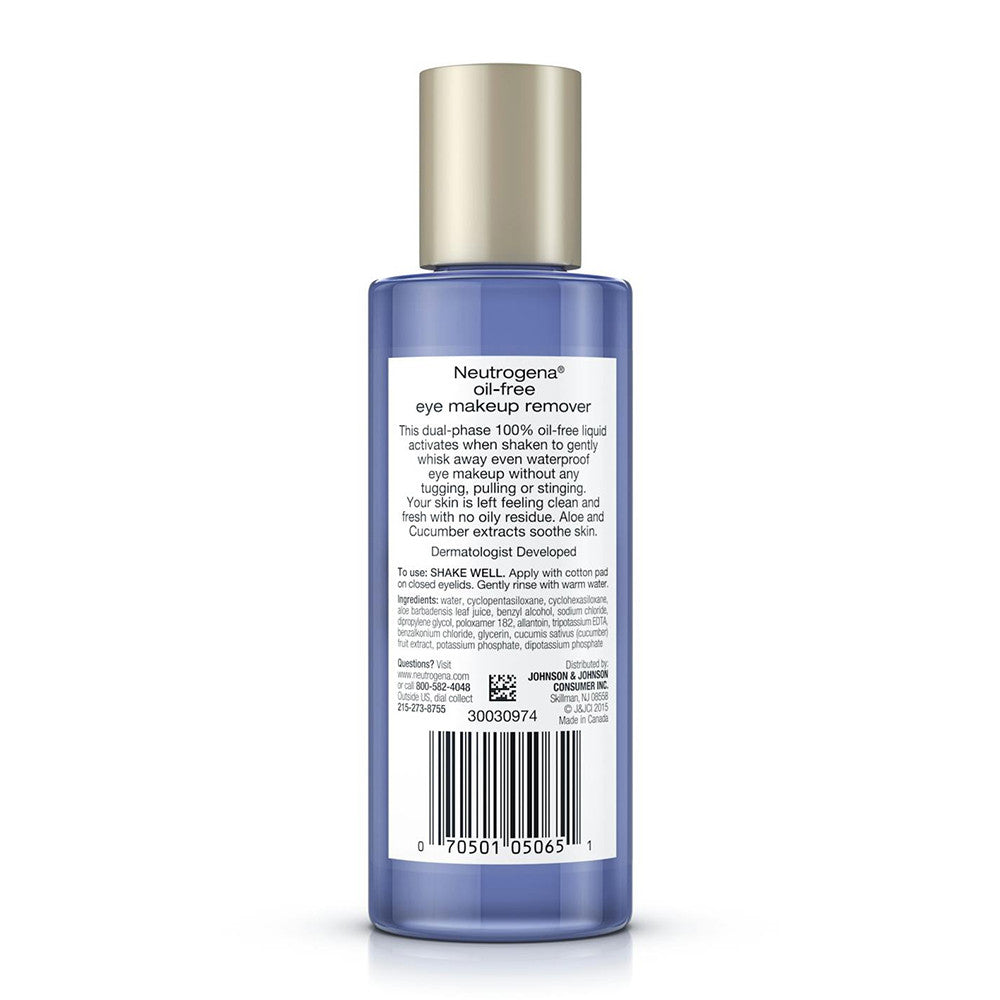 Neutrogena Oil Free Eye Makeup Remover, 5.5 Fl Oz