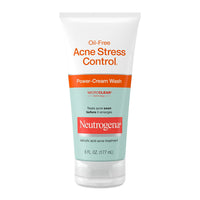 Neutrogena Oil Free Acne Stress Control Power Cream Face Wash, 6 Oz